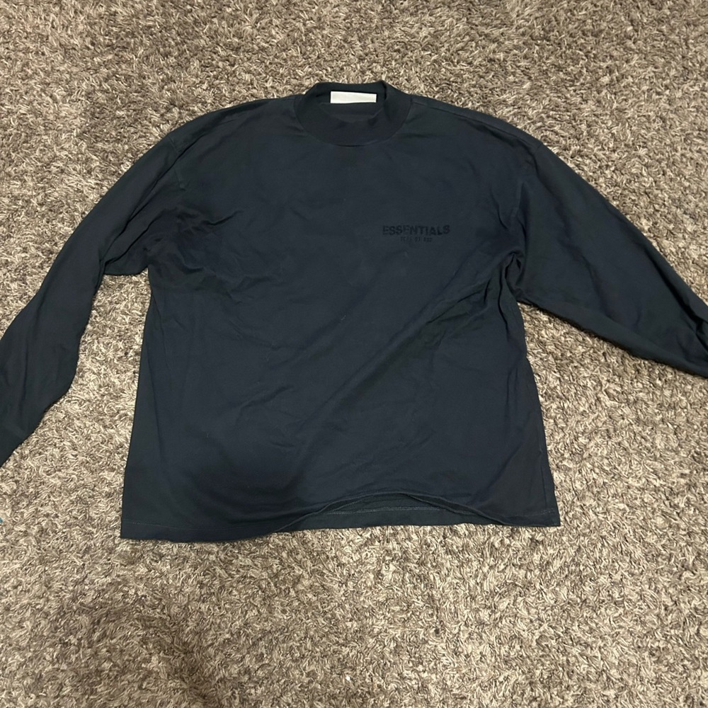 Essentials Black Long Sleeve Tee